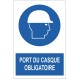 Autocollant port du casque obligatoire