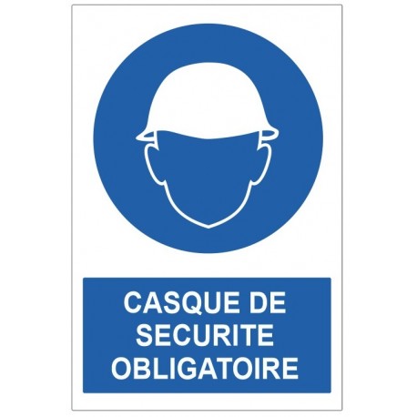 Picto casque de protection obligatoire