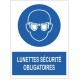 Autocollant lunette de securite obligatoire