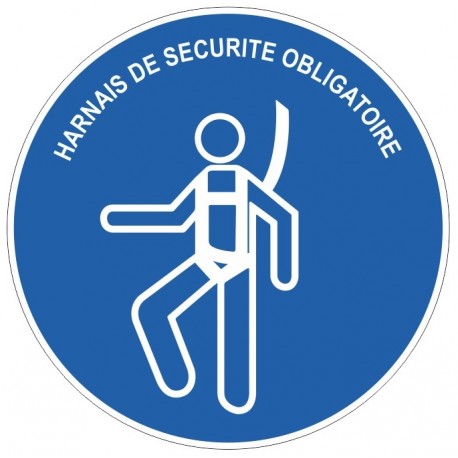 Pictogramme harnais obligatoire