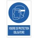 Picto visiere de protection obligatoire