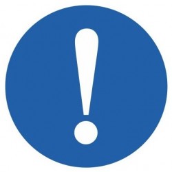 Panneau visiere de protection obligatoire