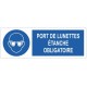 Panneau port de la blouse obligatoire