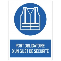 Picto port obligatoire d'un gilet de securite