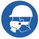 Autocollant protection des voies respiratoires obligatoire