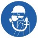Autocollant protection des voies respiratoires et casque
