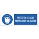 Autocollant protection des voies respiratoires obligatoire