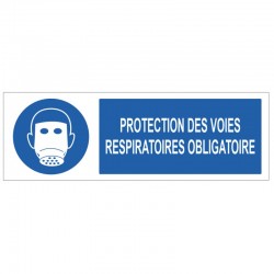Autocollant protection des voies respiratoires obligatoire