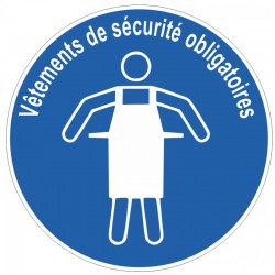 Pictogramme tablier de protection obligatoire