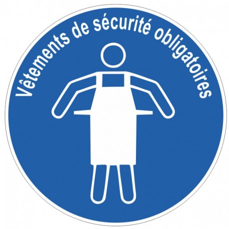 Pictogramme tablier de protection obligatoire