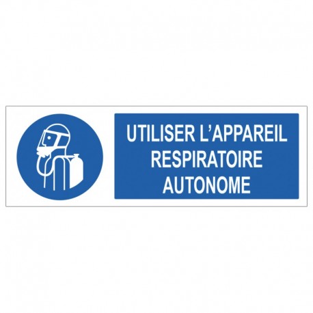 Autocollant utiliser l'appareil respiratoire autonome