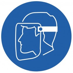 Pictogramme visiere et casque obligatoire