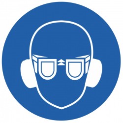Pictogramme lunette protection et anti bruit