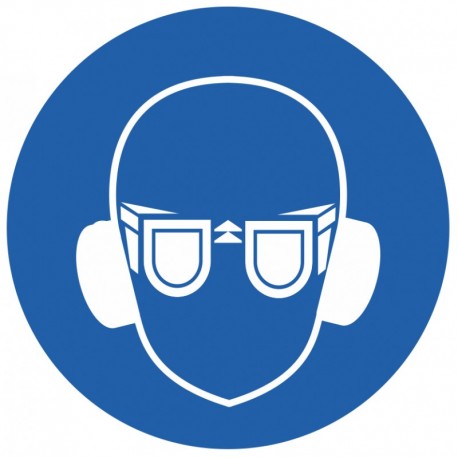 Pictogramme lunette protection et anti bruit