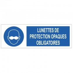 Pencarte lunette de protection obligatoire