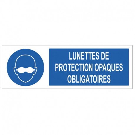 Pencarte lunette de protection obligatoire