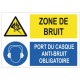 Autocollant zone de bruit 85 dB