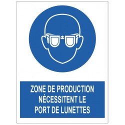 Autocollant zone de bruit port du vasque obligatoire