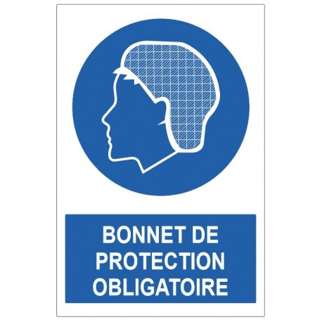 Autocollant blouse de protection obligatoire