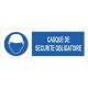 Autocollant casque de protection obligatoire