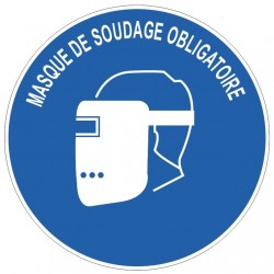 Autocollant harnais de securite obligatoire
