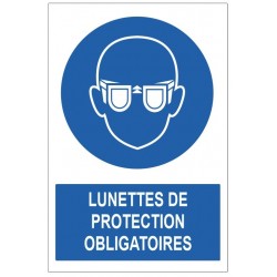 Pencarte lunette de protection obligatoire