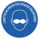 Pencarte lunette de protection opaque obligatoire