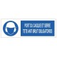 Pictogramme bonnet de protection obligatoire