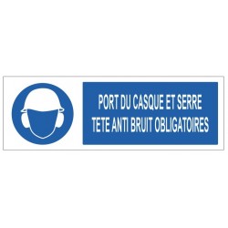 Pictogramme bonnet de protection obligatoire
