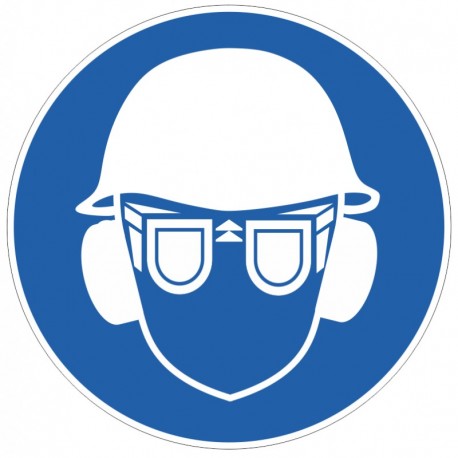 Panneau casque et serre tete obligatoire