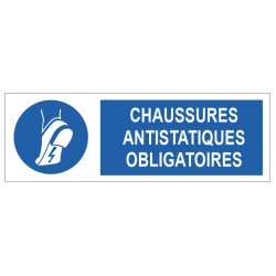 Pictogramme chaussures antistatiques obligatoires