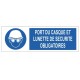 Panneau port casque lunette obligatoire