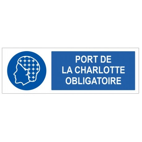 Pictogramme charlotte obligatoire