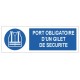 Picto port obligatoire d'un gilet de securite