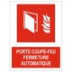 Autocollant porte coupe feu