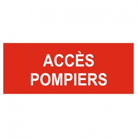 Autocollant accés pompiers