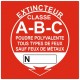 Autocollant extincteur Classe A
