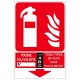 Autocollant extincteur Classe ABC