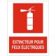Autocollant extincteur Classe F