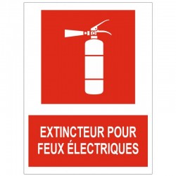 Autocollant extincteur Classe F