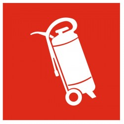Picto extincteur sur roues