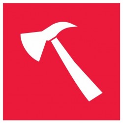 Pictogramme extincteur sur roues