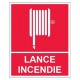 Autocollant lance a incendie