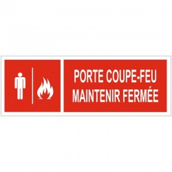 Autocollant porte coupe feu a maintenir fermée