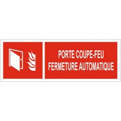 Panneau porte coupe feu a maintenir fermée