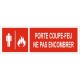 Panneau porte coupe feu fermeture automatique