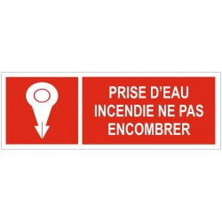Autocollant prise eau incendie