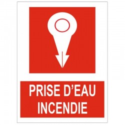 Autocollant prise eau incendie