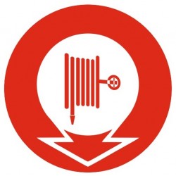 Autocollant robinet incendie armé