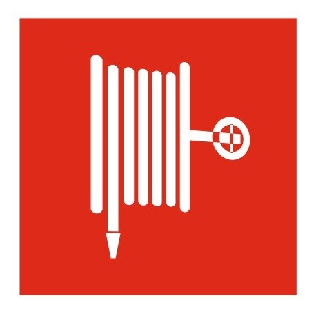 Autocollant robinet incendie armé fleche